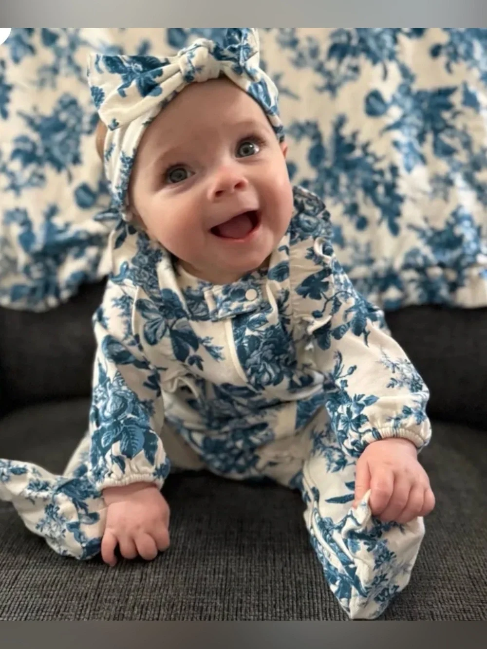 Love shack fancy and baby gap collab onesie